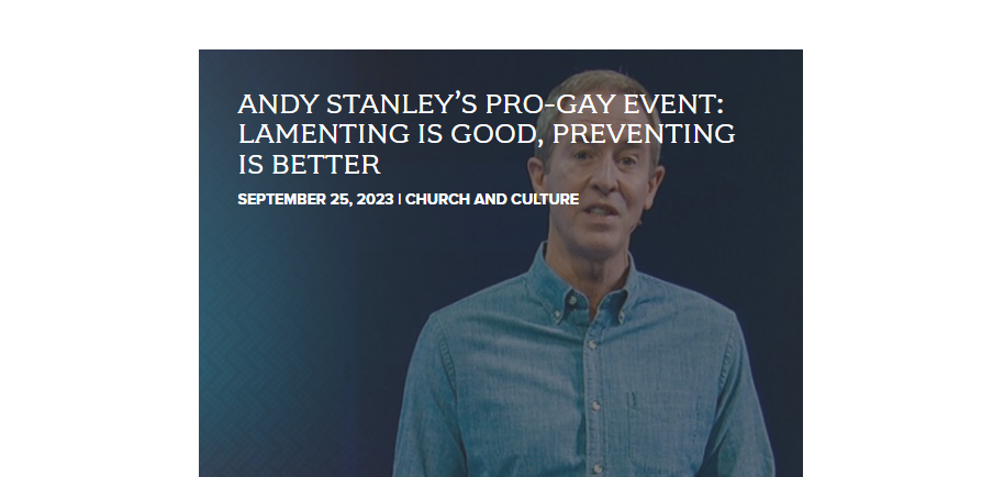 Andy Stanley’s Controversial Conference & Transgender Issues