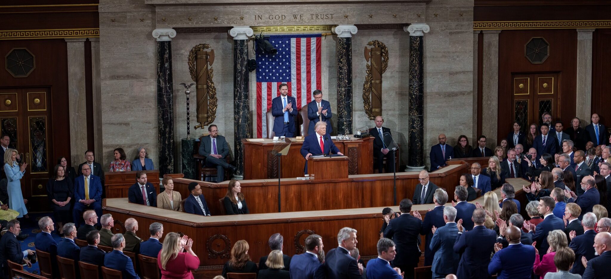 The SOTU Speech Includes Patriotic Moments, Powerful Images, and Hope